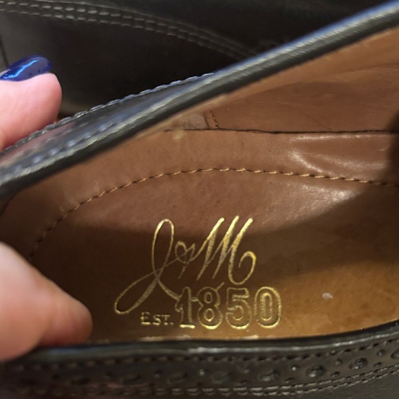 Johnston & Murphy Richland Men's Black Leather Shoes - size 11.5 - Picture 3 of 13